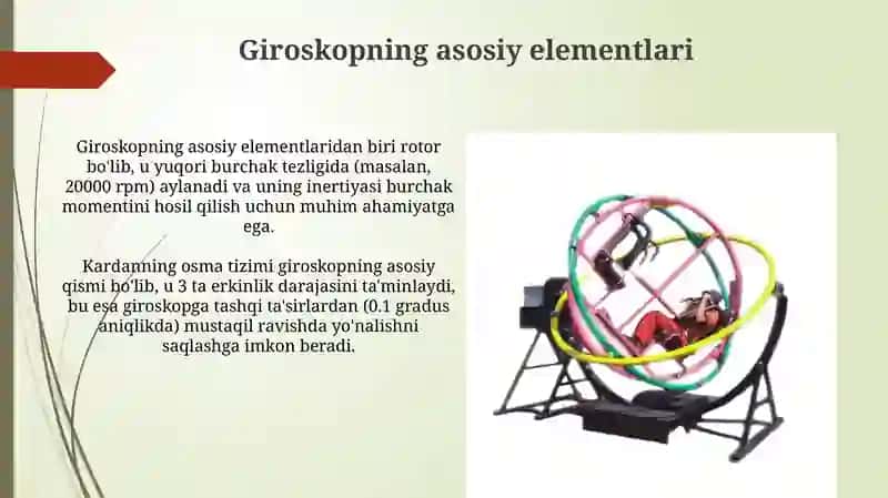 Giroskopning elemtlar nazariyasi 3