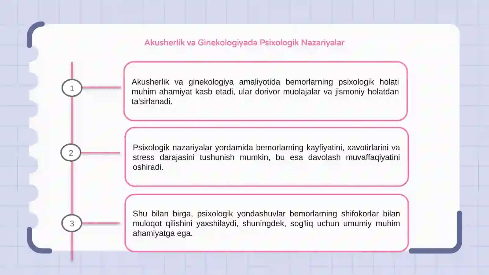 Akusherlik va Ginekologiyada Psixologik Nazariyalar 3
