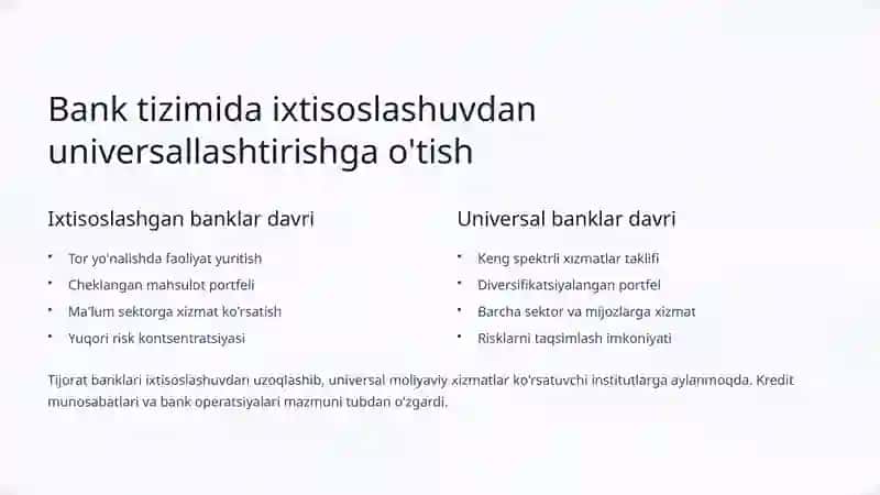 Bank tizimi faoliyatini rivojlantirish yo'nalishlari 3