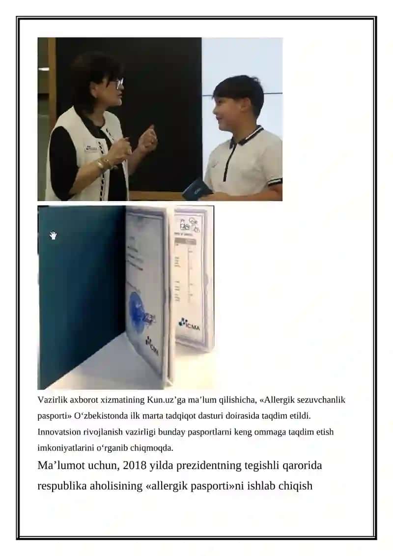 Allergik Sezuvchanlik Pasporti 3