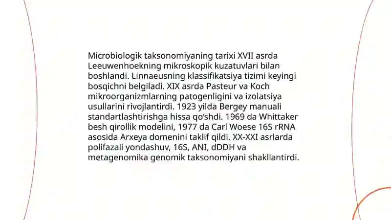 Mikroorganizmlarning klassifikatsiyasi 3