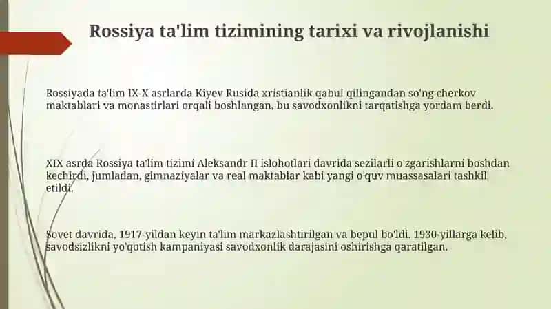 Rossiya talim tizimi 3