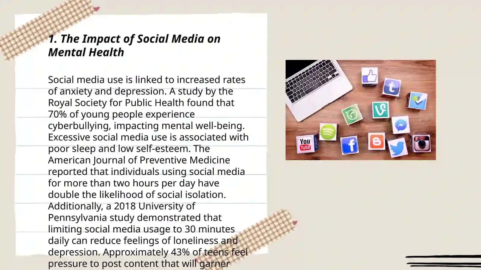 Social media impact on Mental Health 3