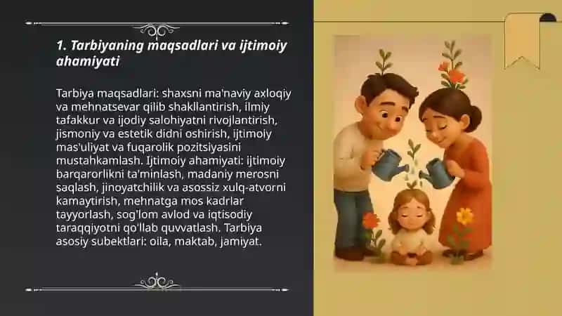 Tarbiyaning maqsad va vazifalari 3