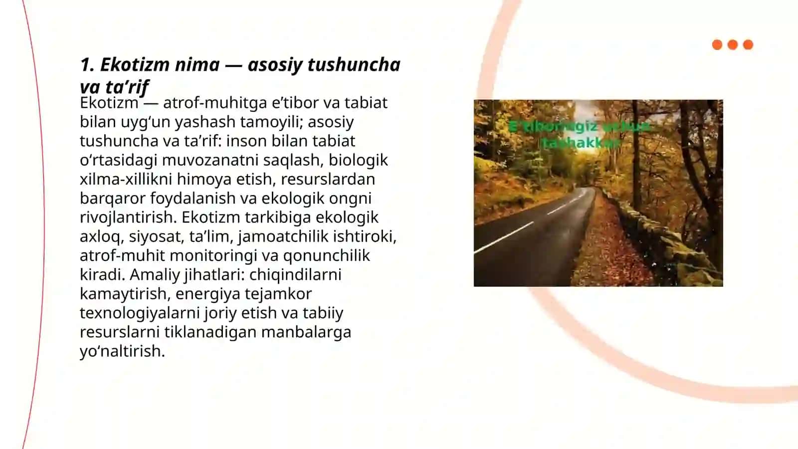 Ekotizm nima 3