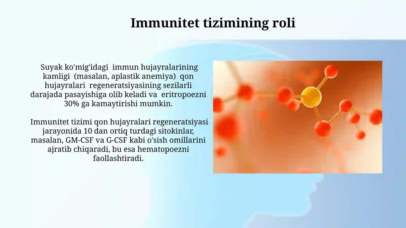 Qon hujayralarining fiziologik va reperativ regeneratsiyasi mexanizmlari 3
