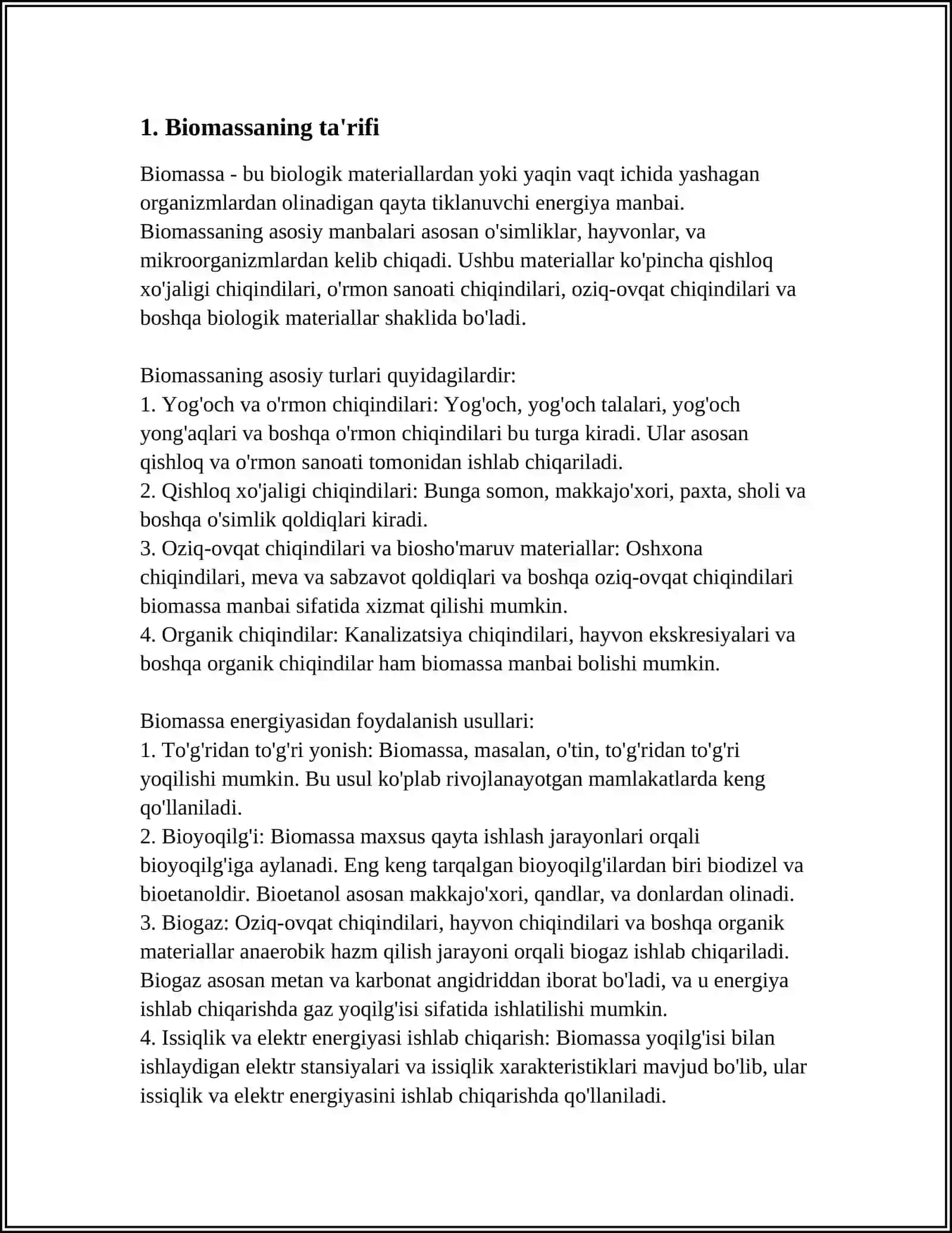 BIOMASSA VA UNING TARQALISHI 3