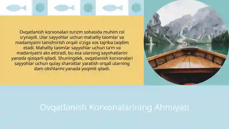 Turizmda ovqatlanish korxonalari 3