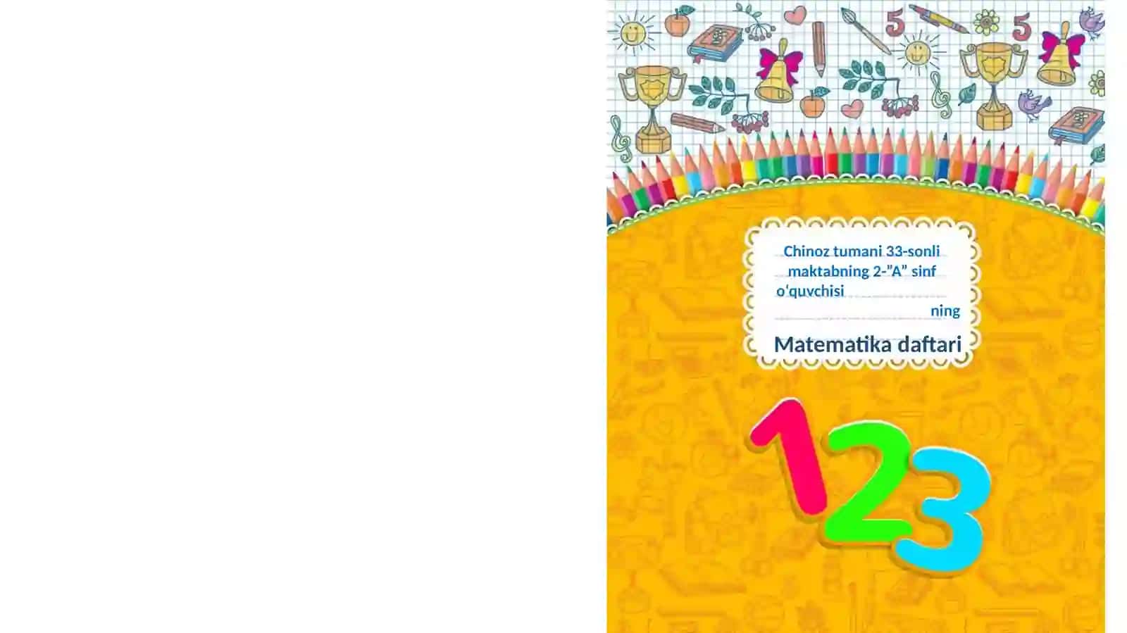 Matematika daftari 3