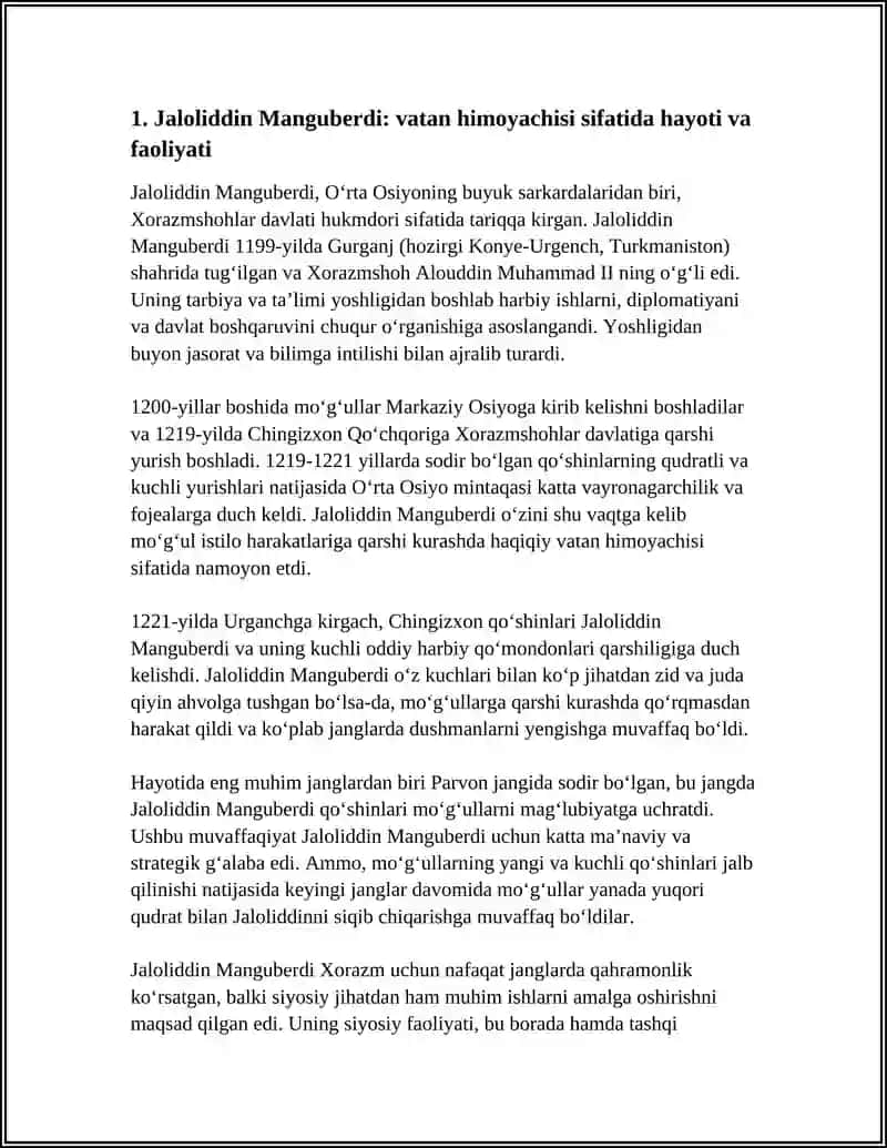 JALOLIDIN MANGUBERDI VATAN HIMOYACHISI 3