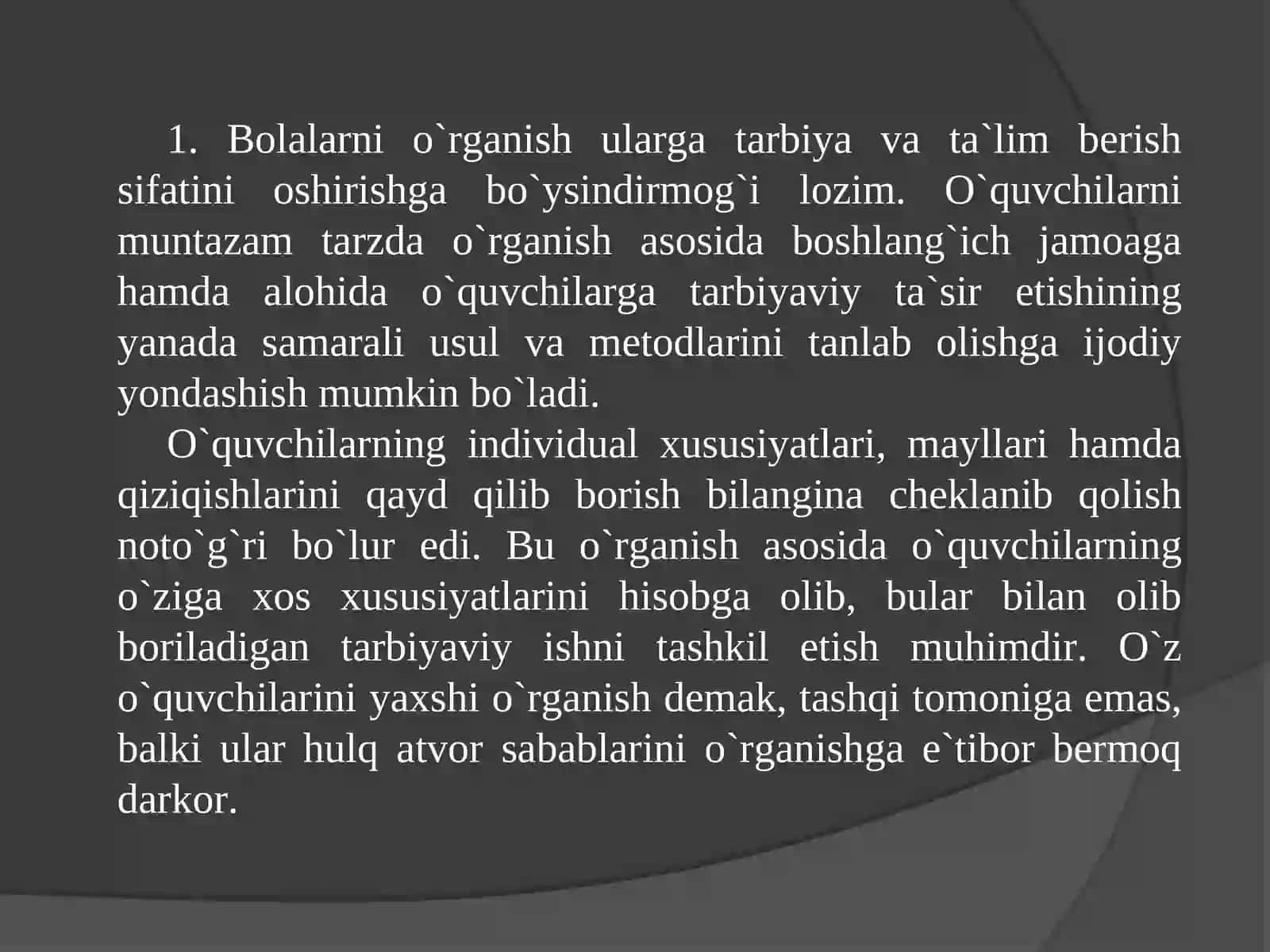 O’quvchilar jamoasining ish faoliyati 3