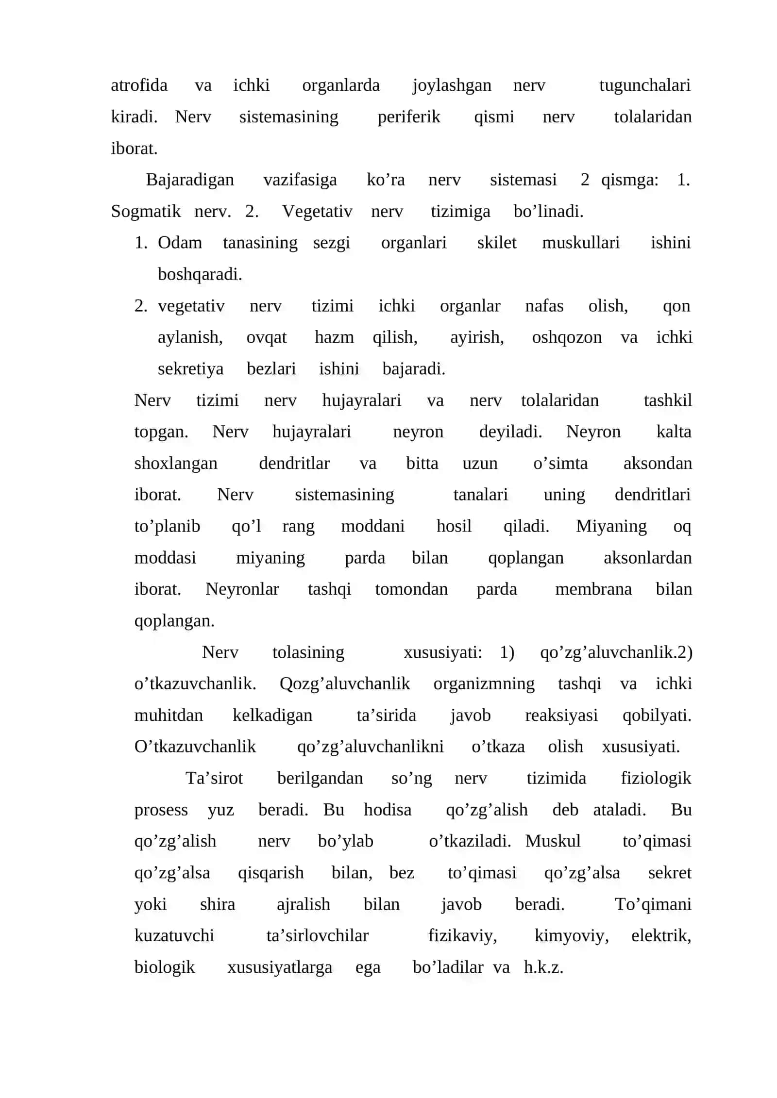 Nerv sistemasining fiziologiyasi va yosh xususiyatlari 3