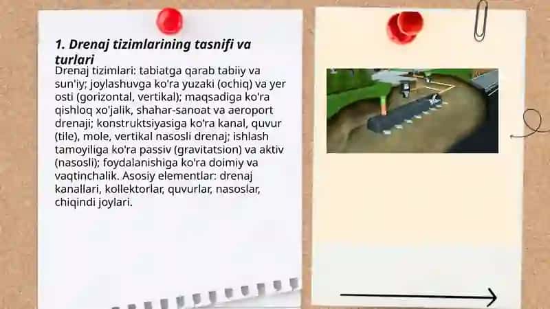 Drenaj tizimlari va ulardan foydalanish 3