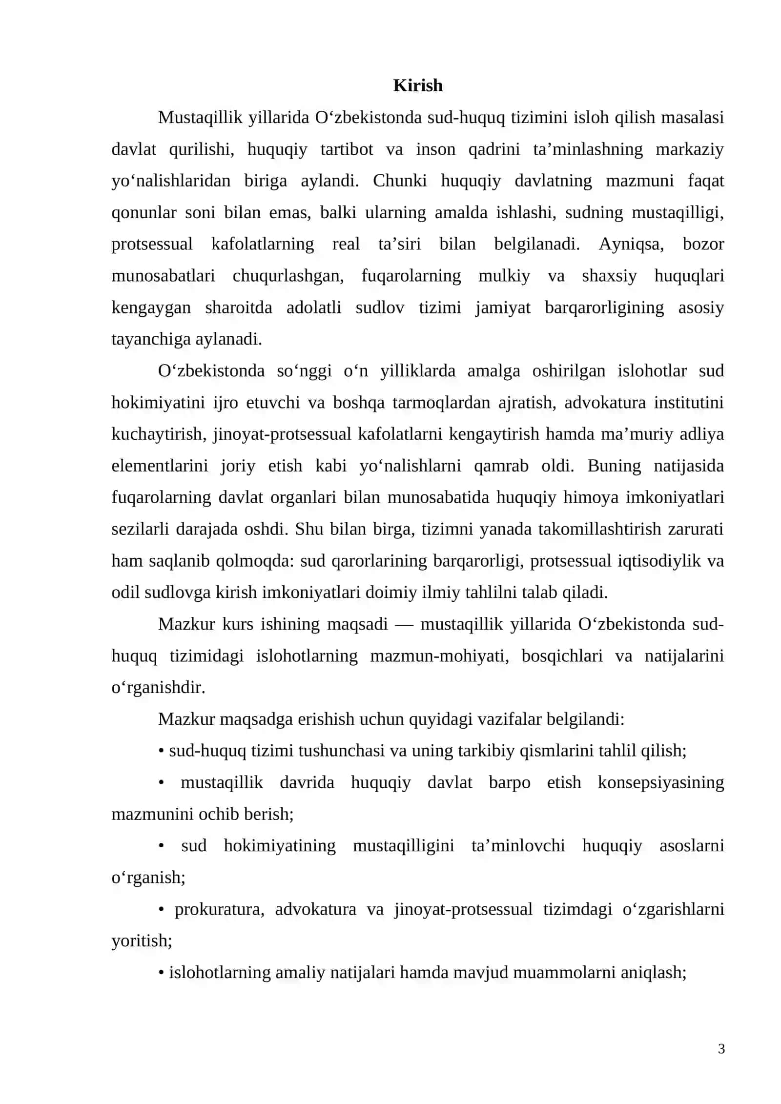 Mustaqillik yillarida òzbekistonda sud-huquq tizimidagi islohotlar 3
