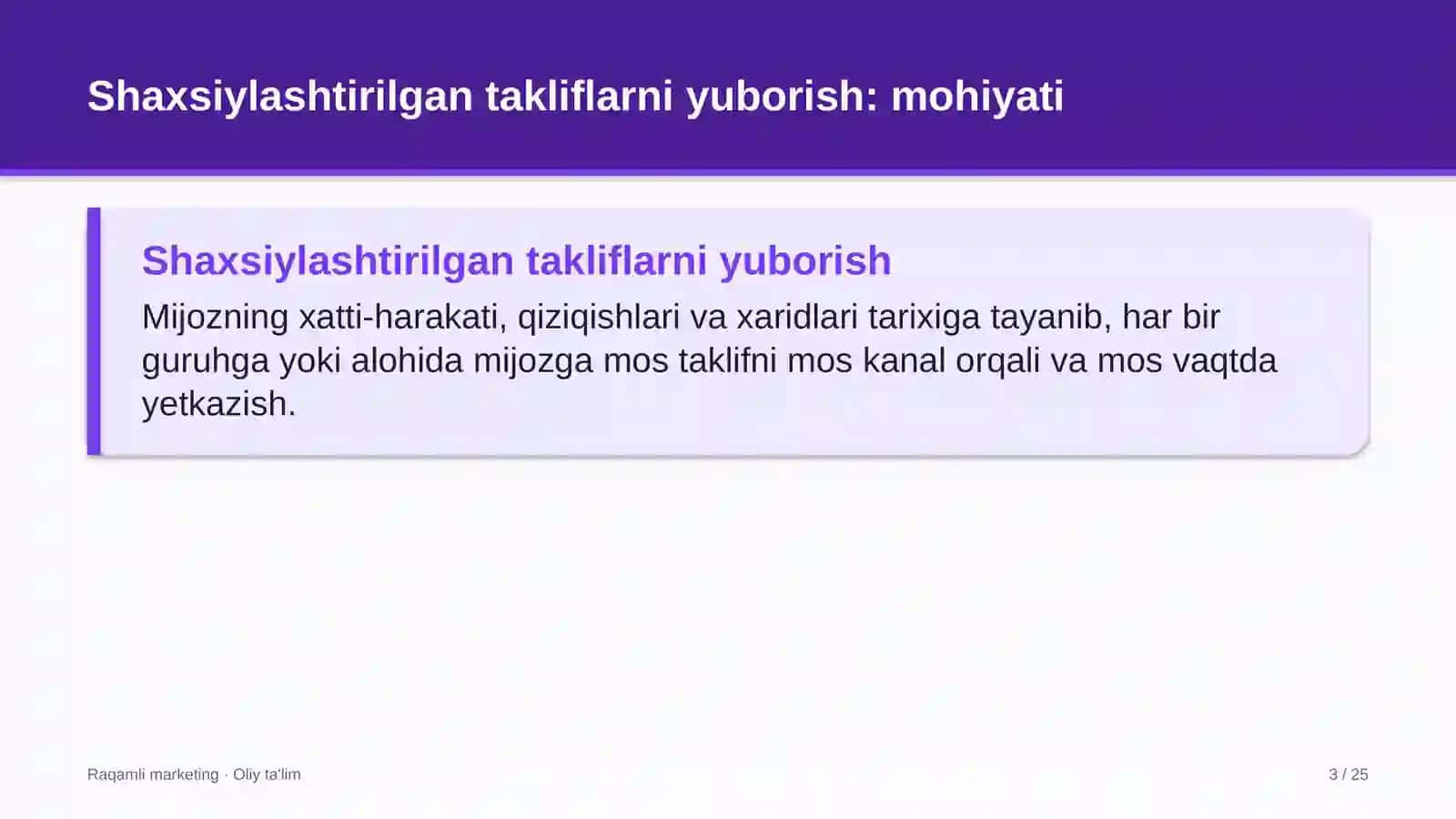 shakar sanoatida shaxsiylashtirilgan takliflarni yuborish 8997 3