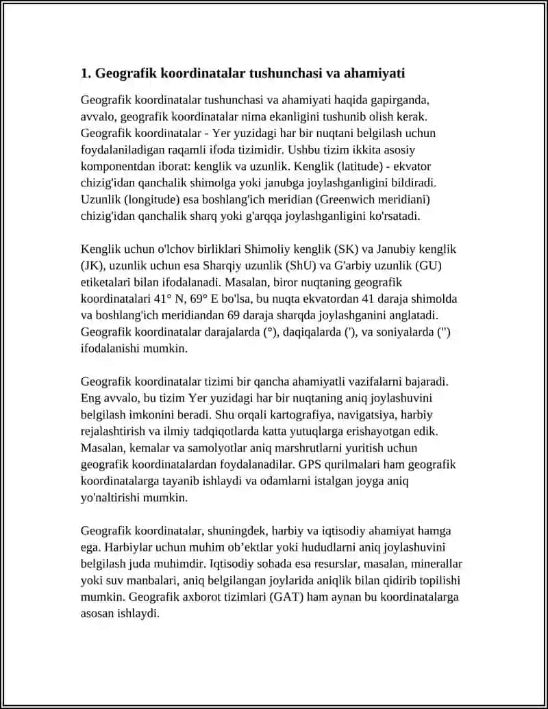 GEOGRAFIK KORDINATALAR 3