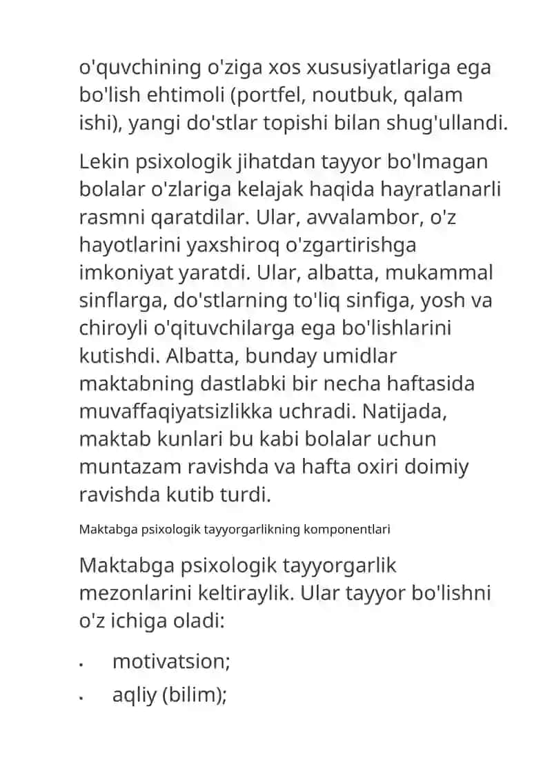 Maktabga psixologik tayyorgarlik 3