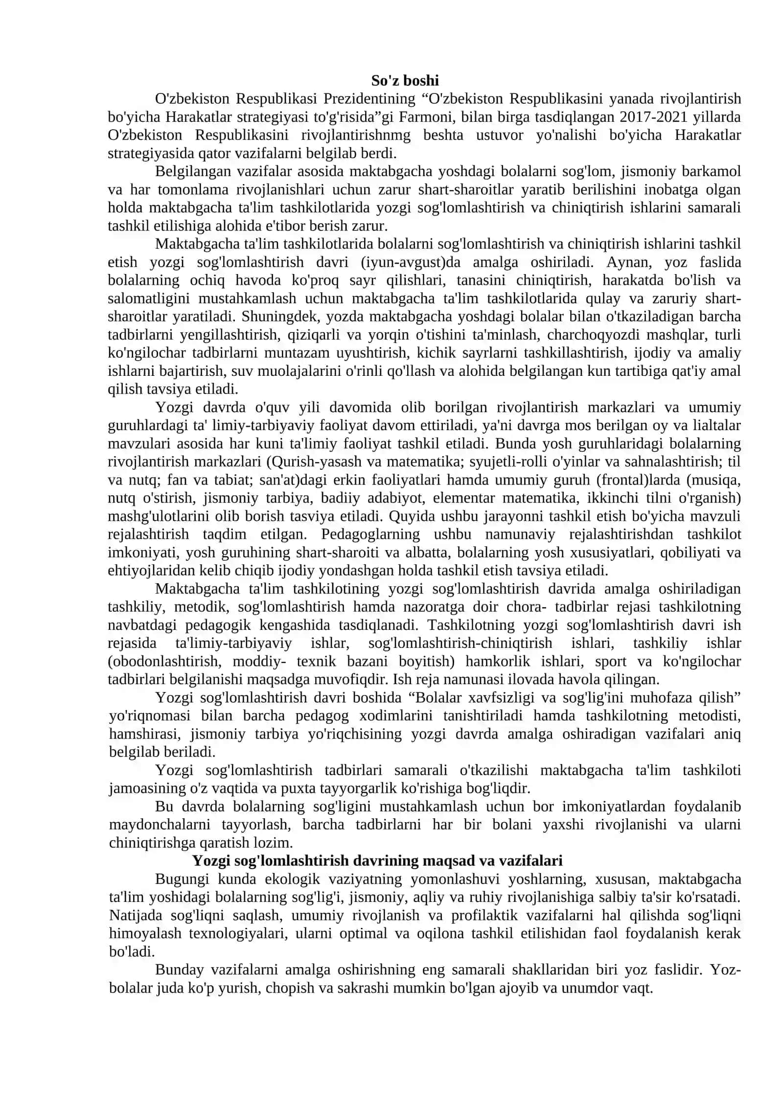 Yozgi bolalarni sog'lomlashtirish metodlari 3