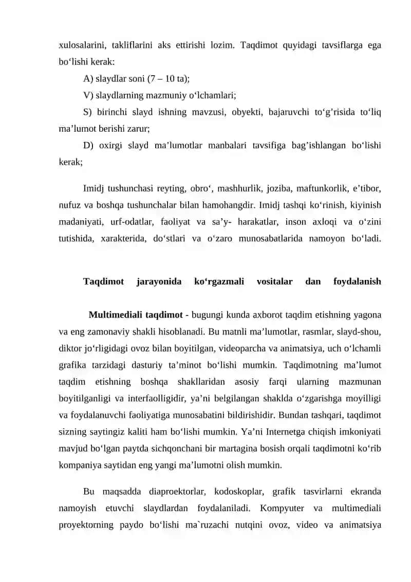 10-mavzu: Sohaga oid taqdimot nutqi 3