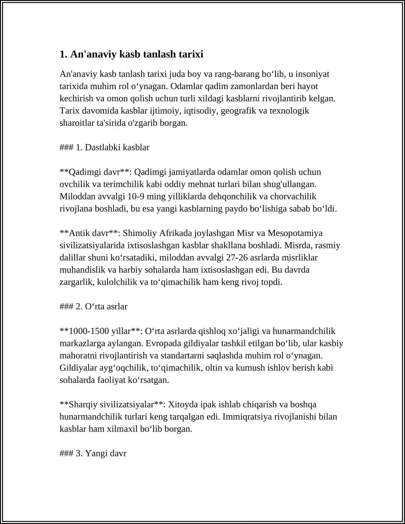 KASB TANLASHNING AN'ANAVIY USULLARI 3