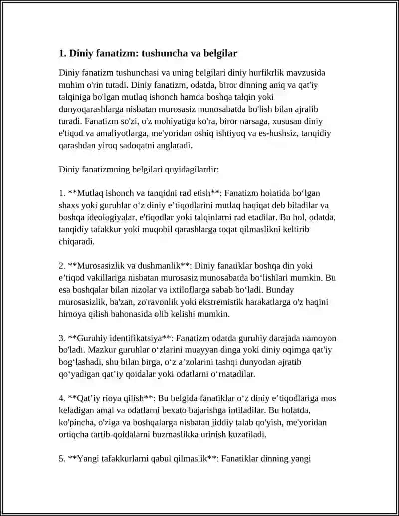 DINIY HURFIKRLIK MAVZUSIDA 3