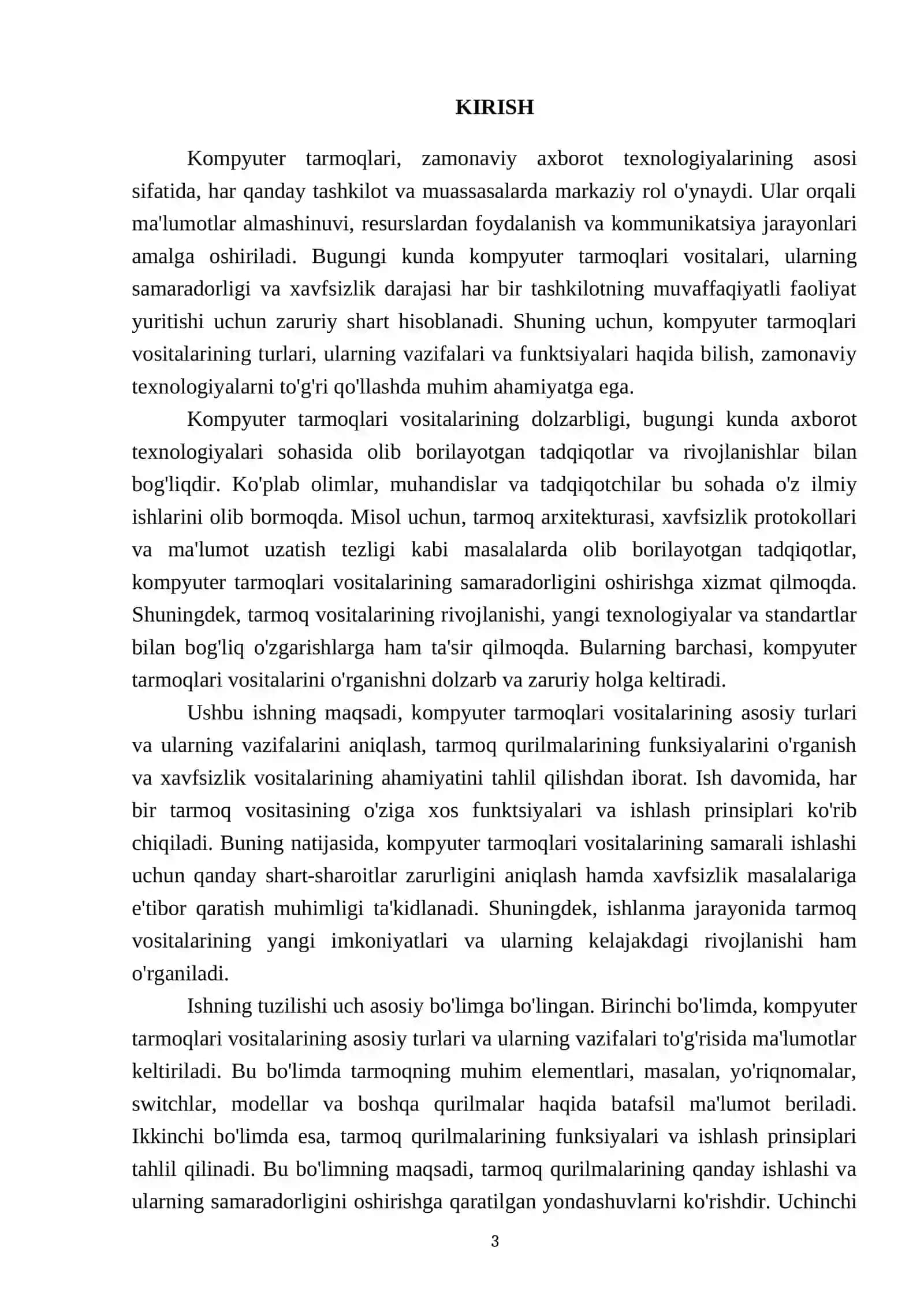 Kompyuter tarmoqlari vositalari va ularning turlari 3