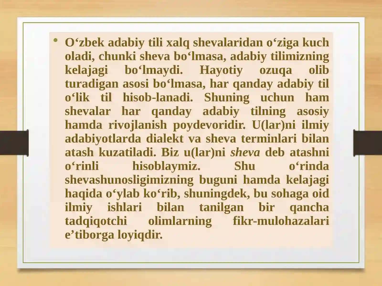 O‘zbek shevalarining o‘rganilishi 3