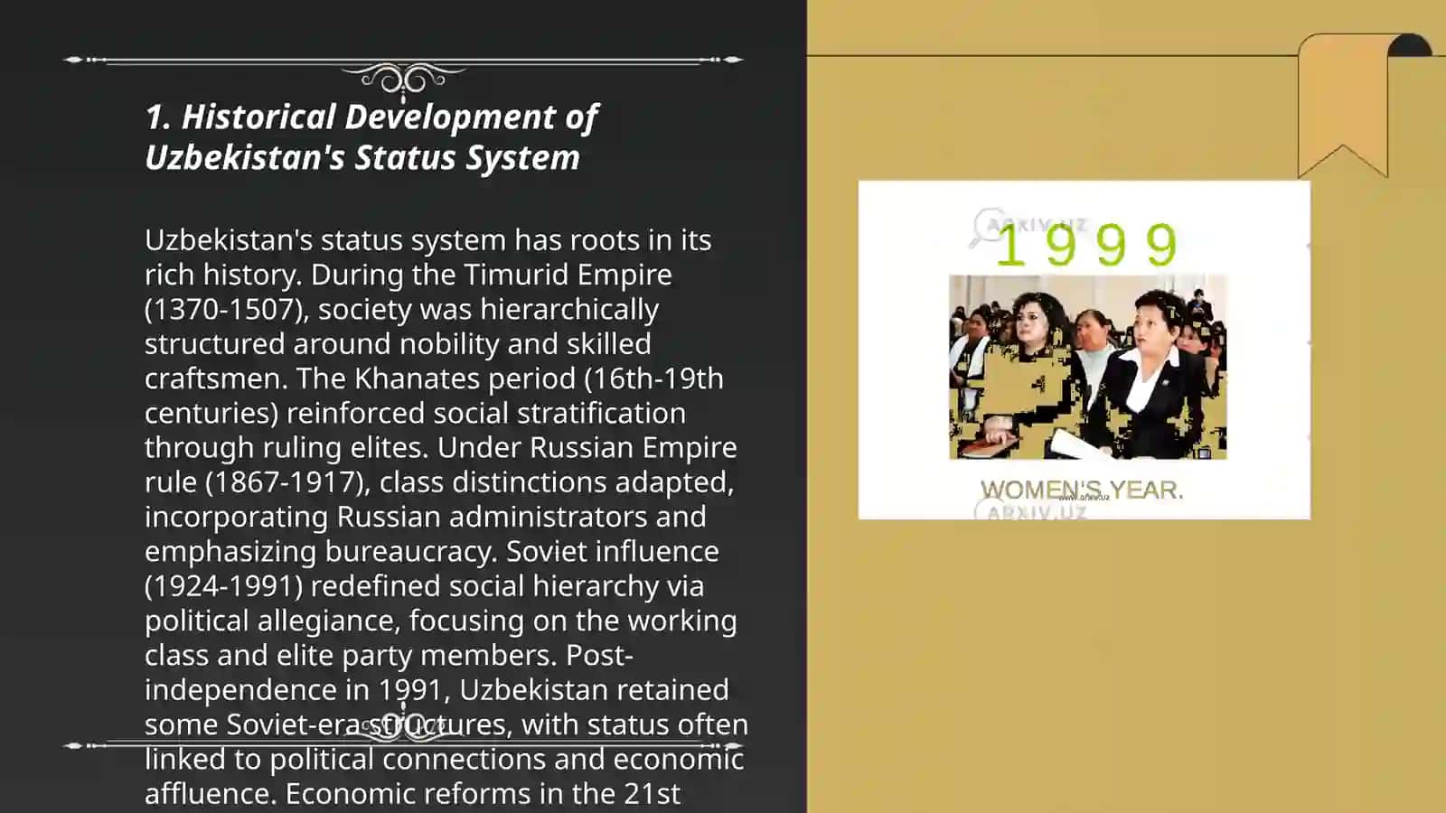 Status system of Uzbekistan 3