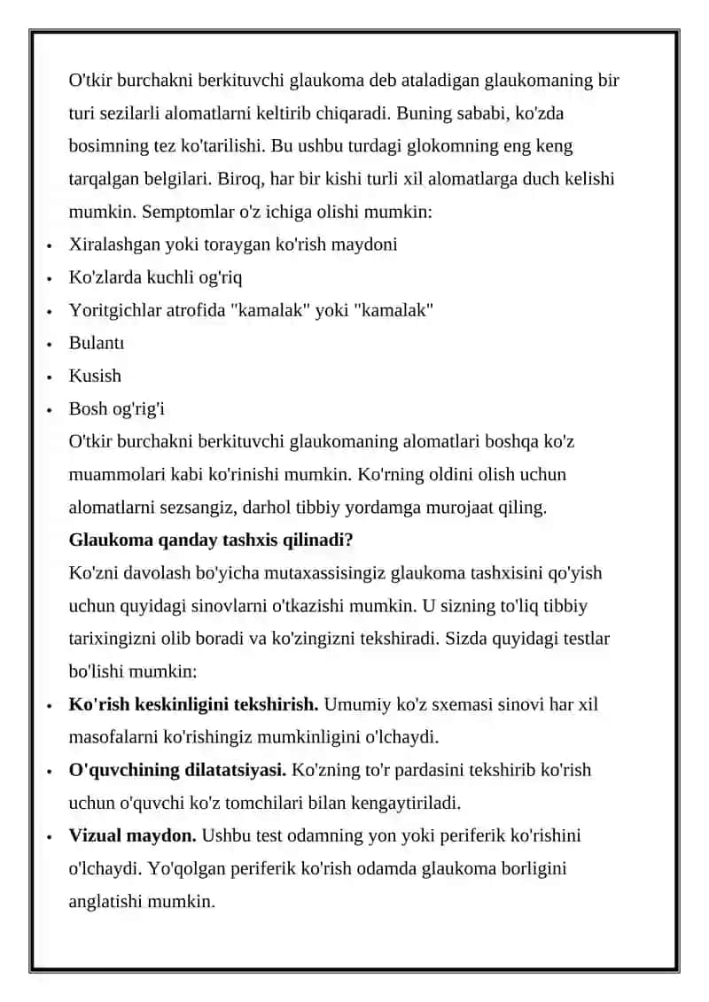 Glaukomaning turlari 3