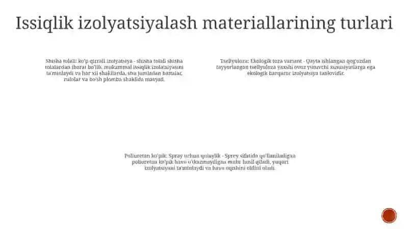 Issiqlik Izoliatsiya Materillari 3