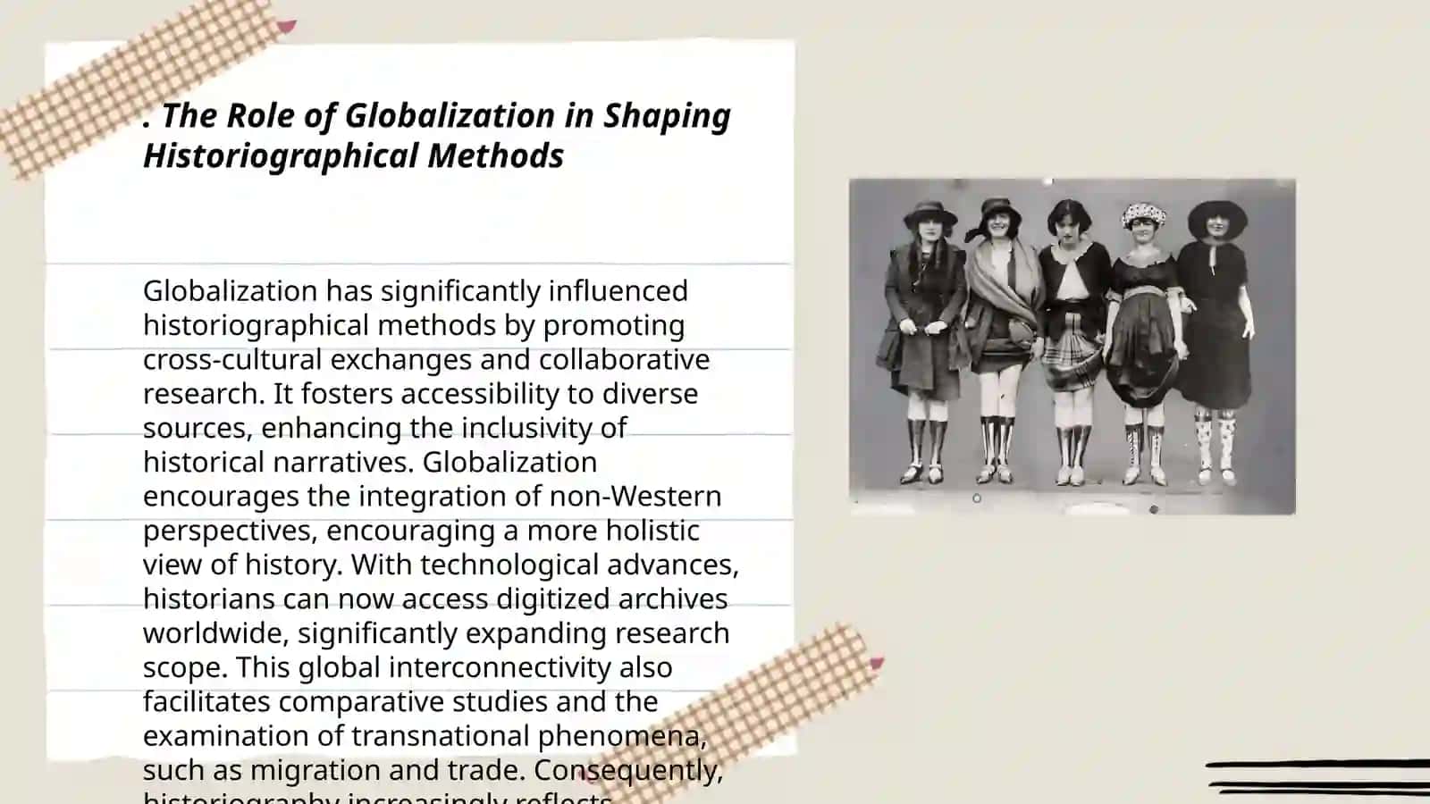 The Role of Globalization in Shaping Historiographical Methods 3