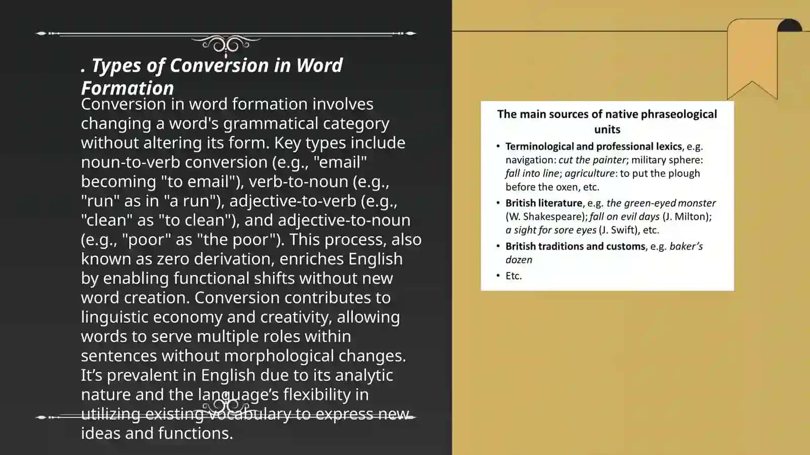 Conversion as a special type of word formation. Abbreviation and its types 3