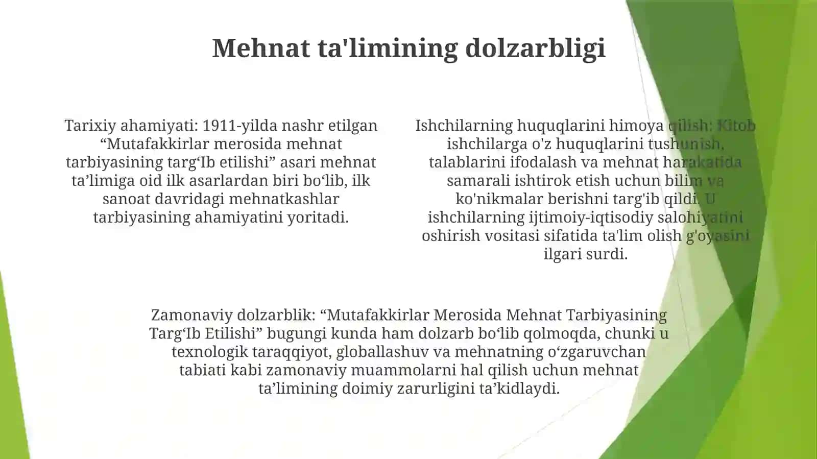 Mutafakkirlar Merosida Mehnat Tarbiyasining TargʻIb Etilishi 3