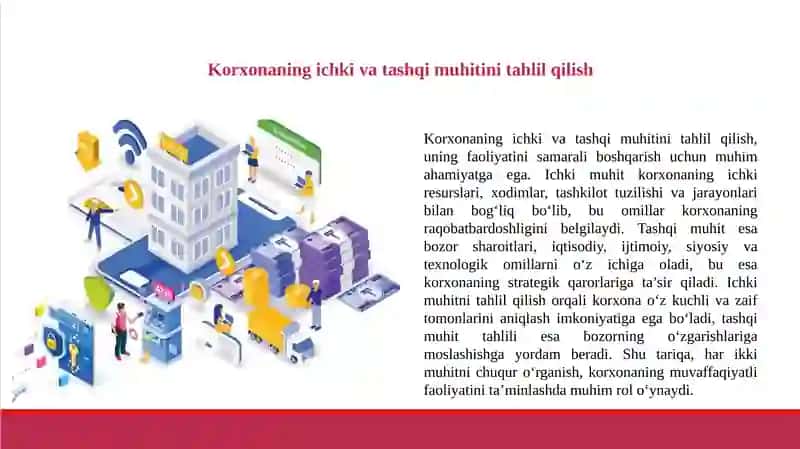 Korxona faoliyatining xususiyatlarini tekshirish 3