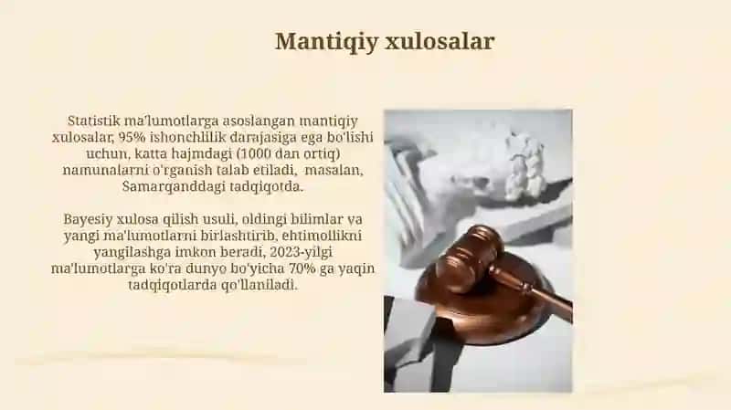 Hukm.Xulosa chiqarish 3