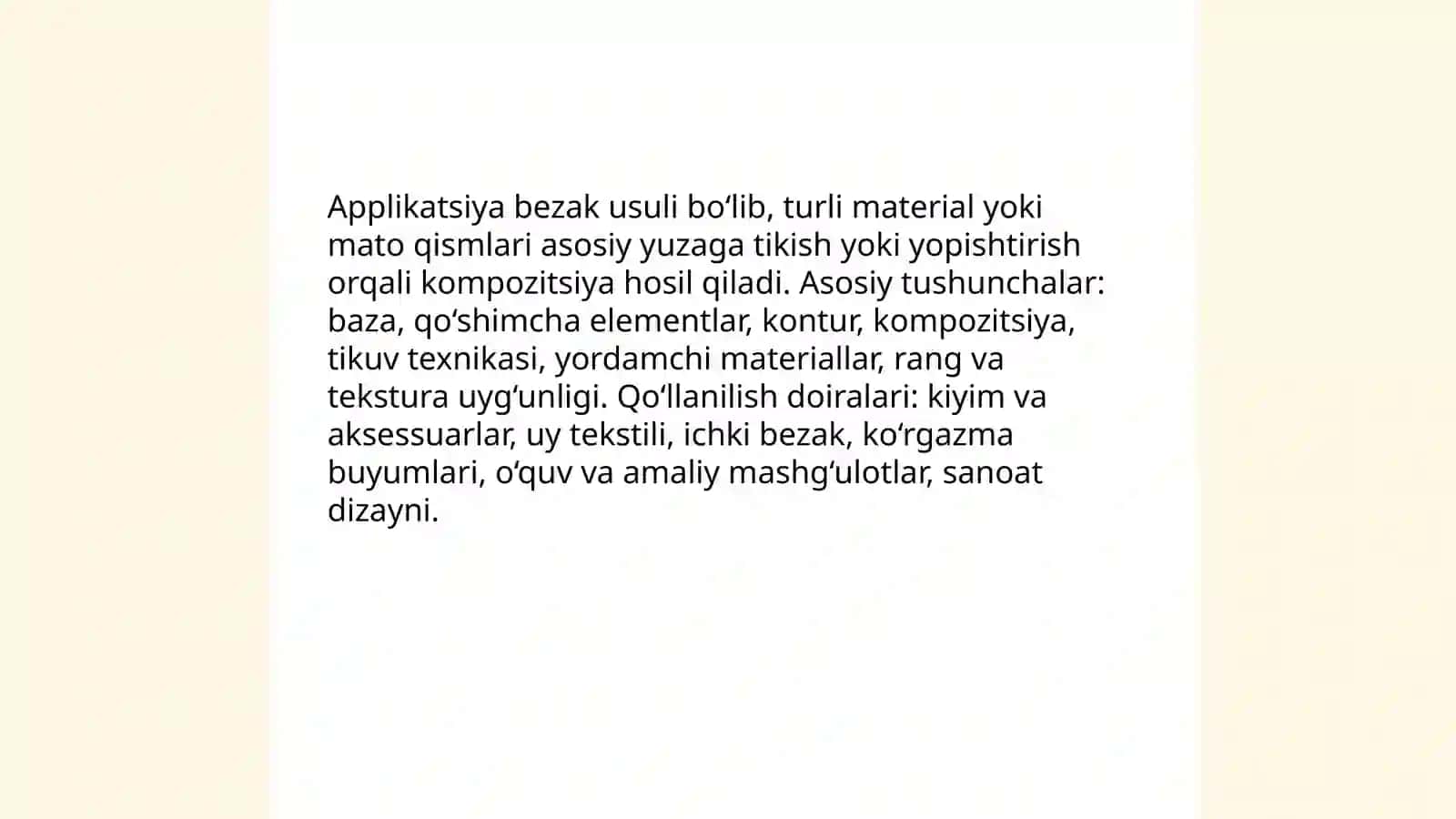 Applikatsiya usullari 3