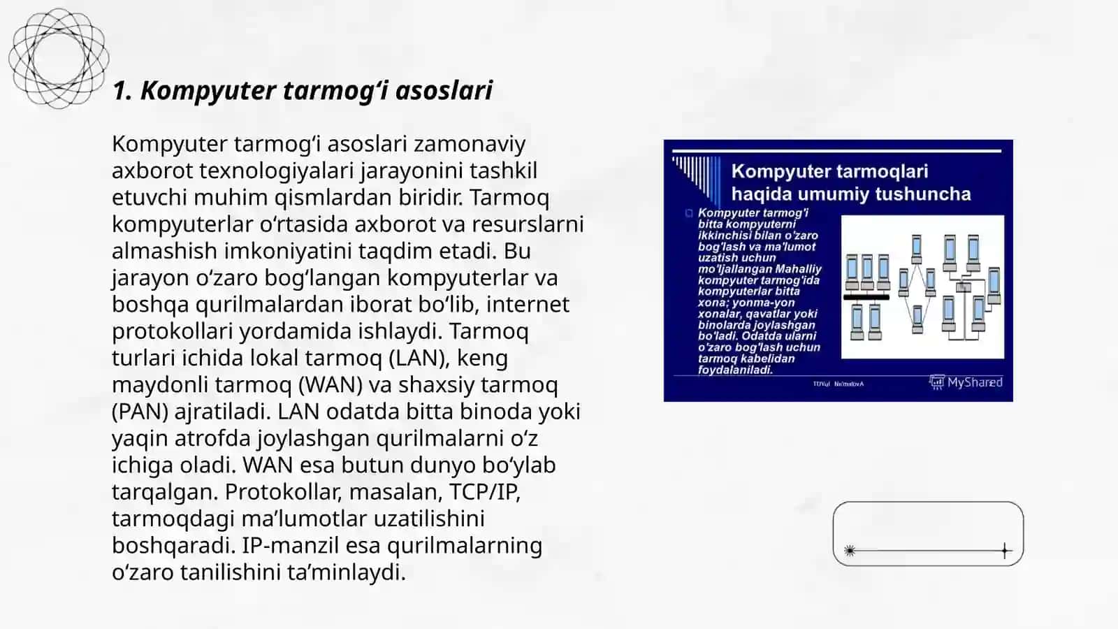 Kompyuter tarmog‘i asoslari 3