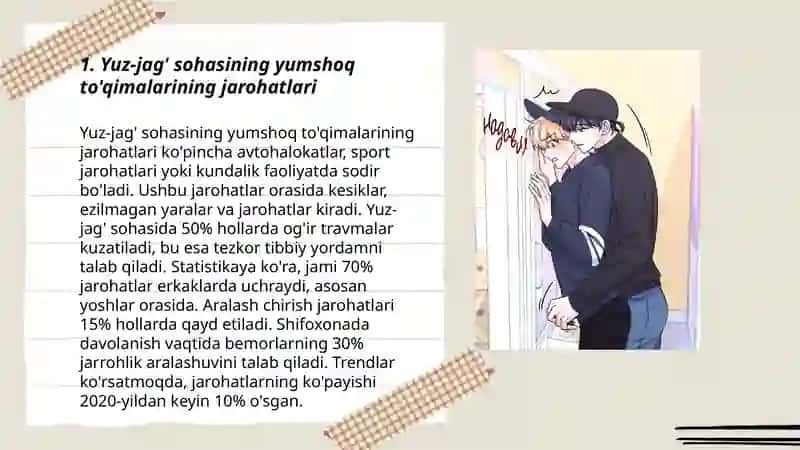 Yuz-jag' sohasi jarohatlari 3