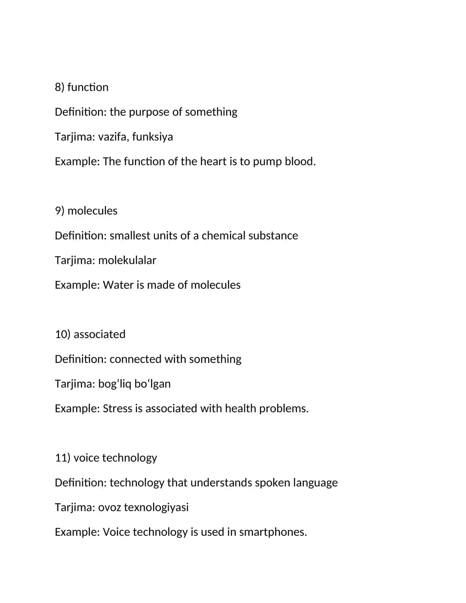 SCIENCE AND TECHNOLOGY – VOCABULARY 3