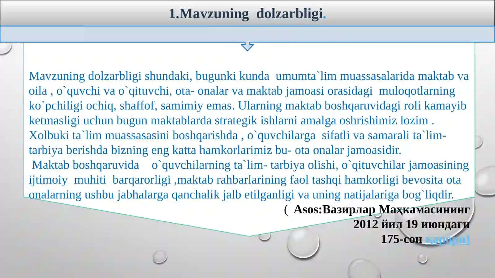 MAKTAB BOSHQARUVIDA OTA- ONALARNING FAOL ISHTIROKINI TA`MINLASH 3