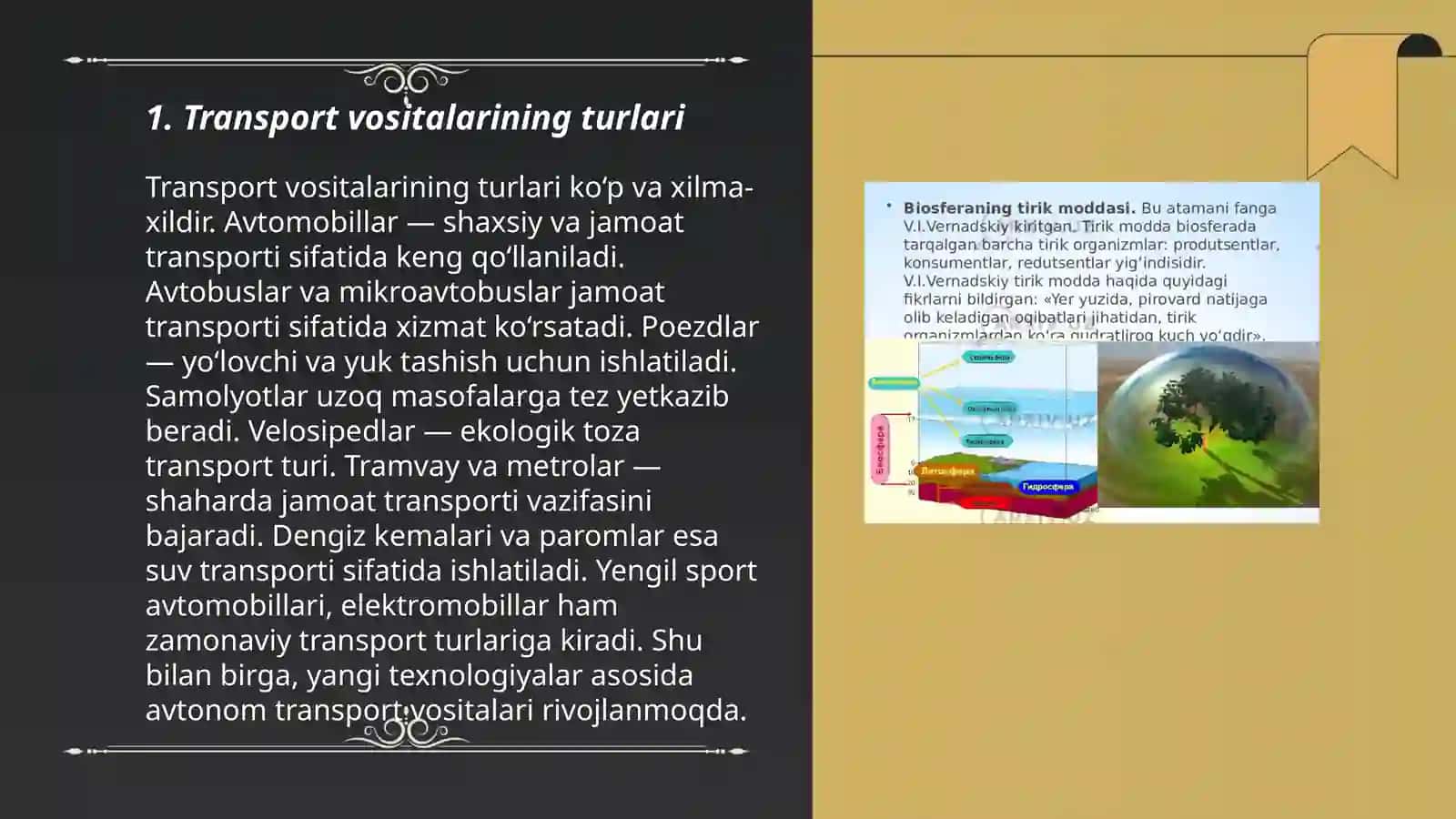 Transport uzellari faoliyatining asosiy xususiyatlari 3