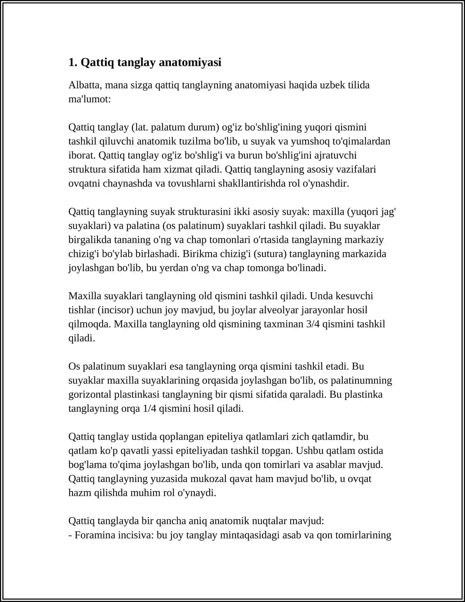 Qattiq tanglay anatomiyasi 3