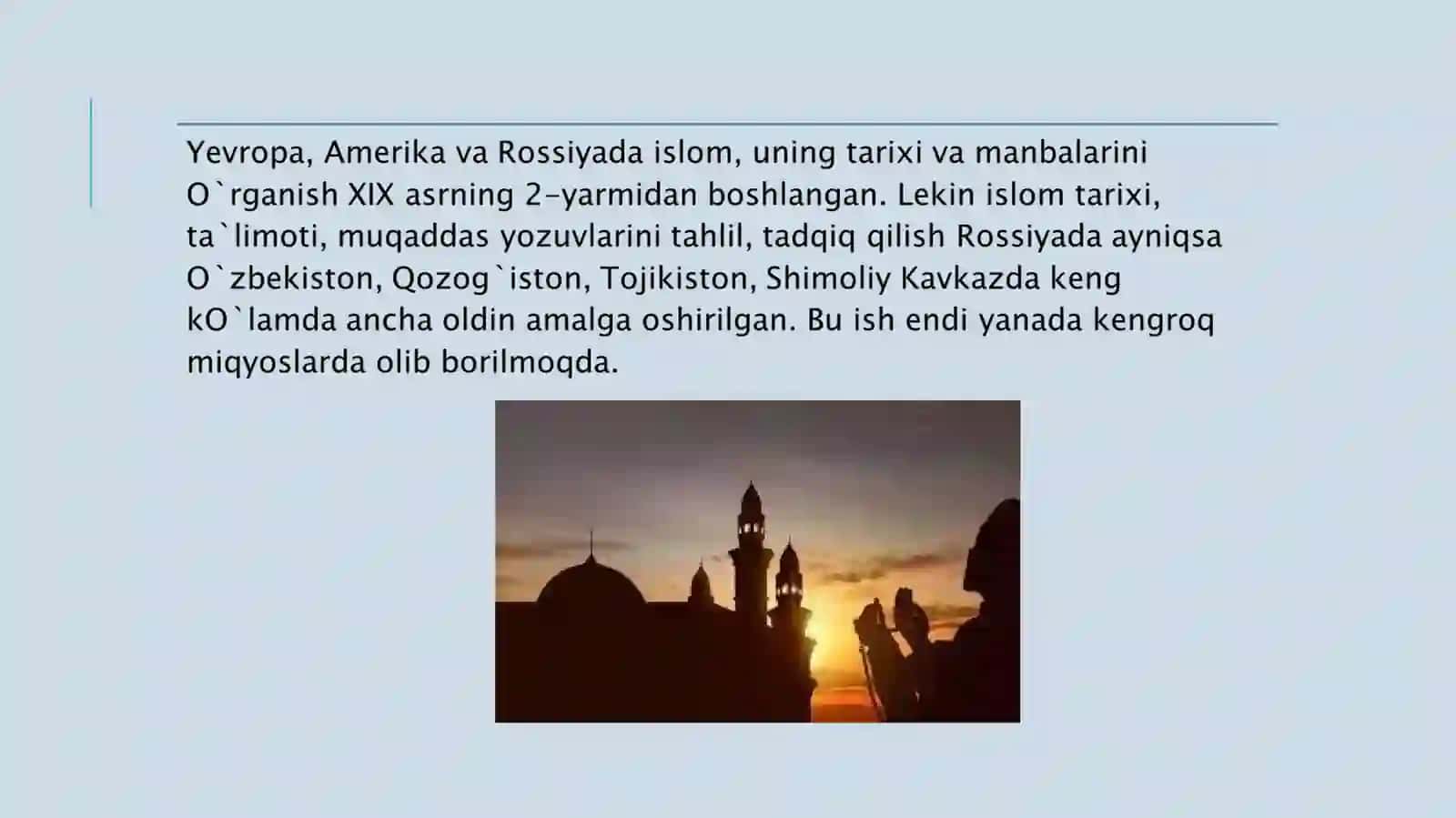 ISLOMNING VUJUDGA KELISHI VA TARQALISHI 3