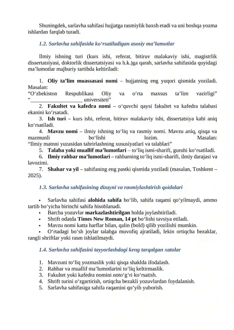Sarlavha Sahifasi va Tarkibi 3