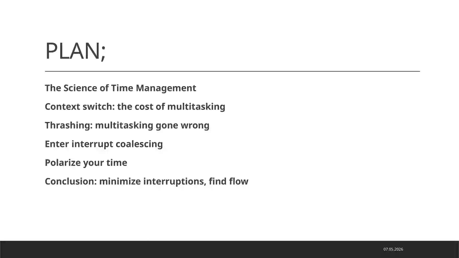 TIME MANAGEMENT SCIENCE AND TECHNOLOGY 3