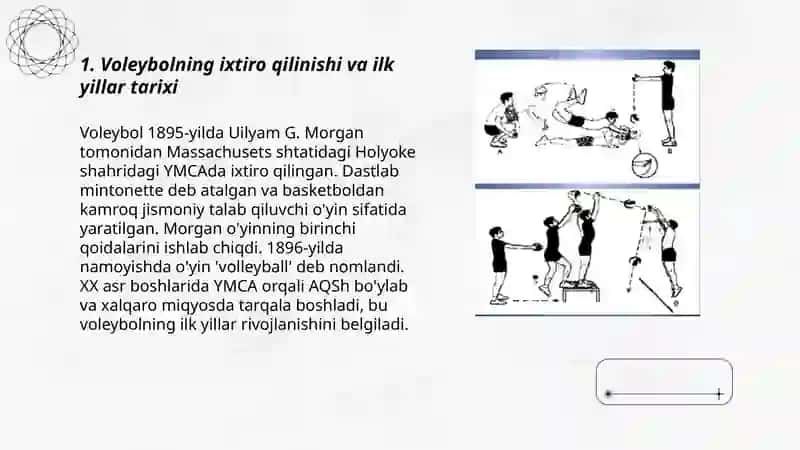 Voleybolning rivojlanish tarixi, qoidalari va texnikasi 3