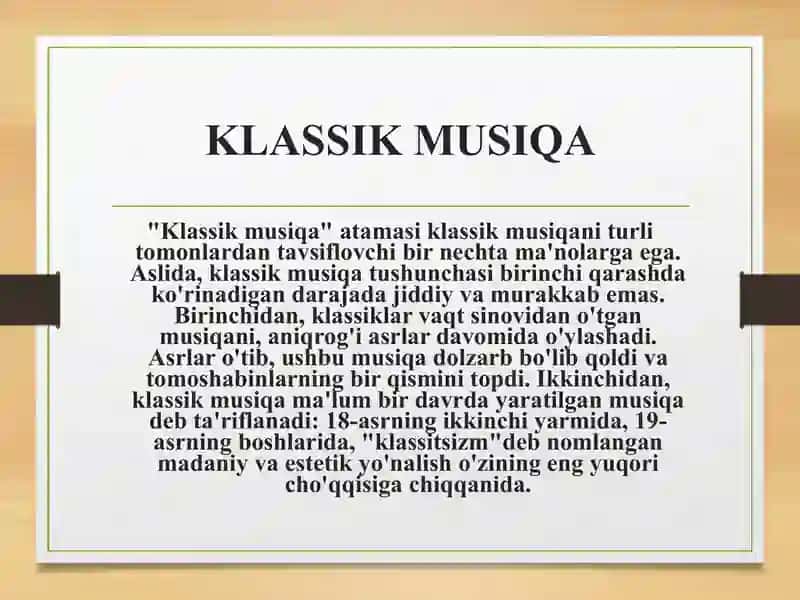 JAXON KLASSIK MUSIQA MA'DANIYATI 3