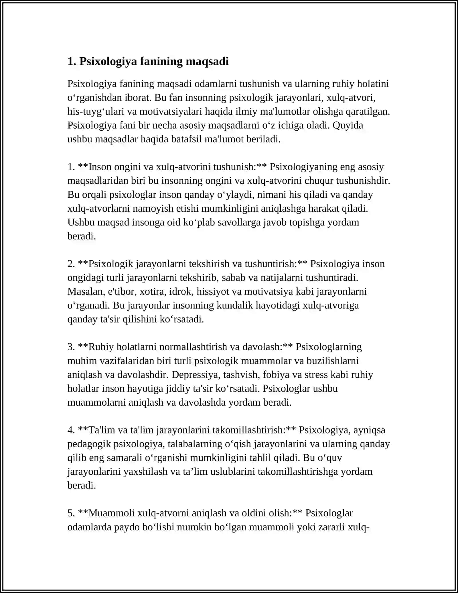 PSIXOLOGIYA FANINING PREDMETI 3