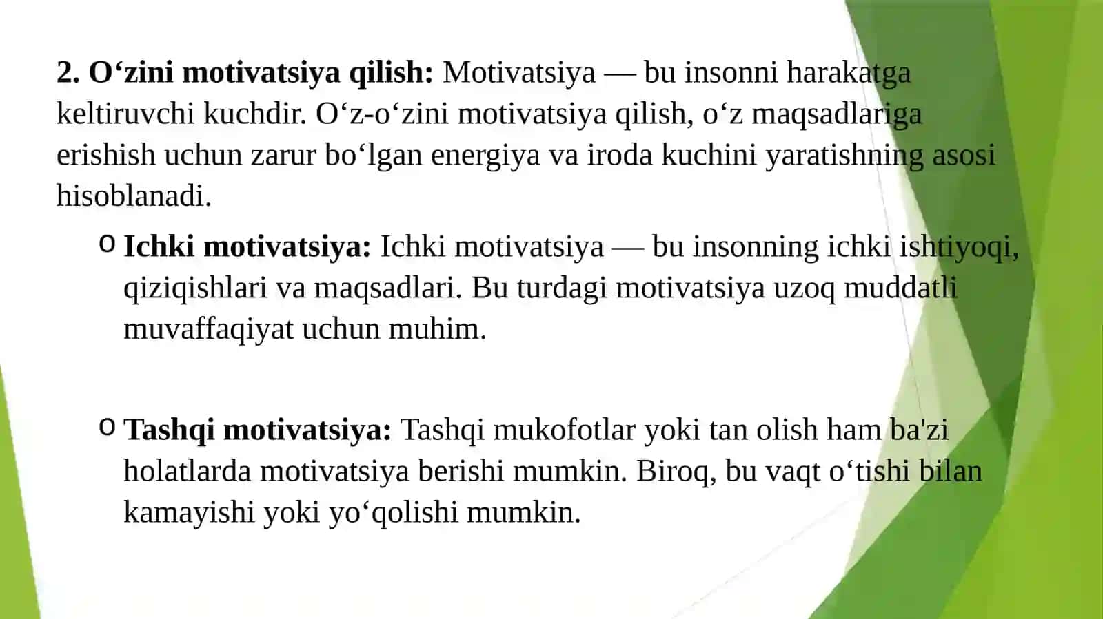 Samaradorlik va javobgarlik 3