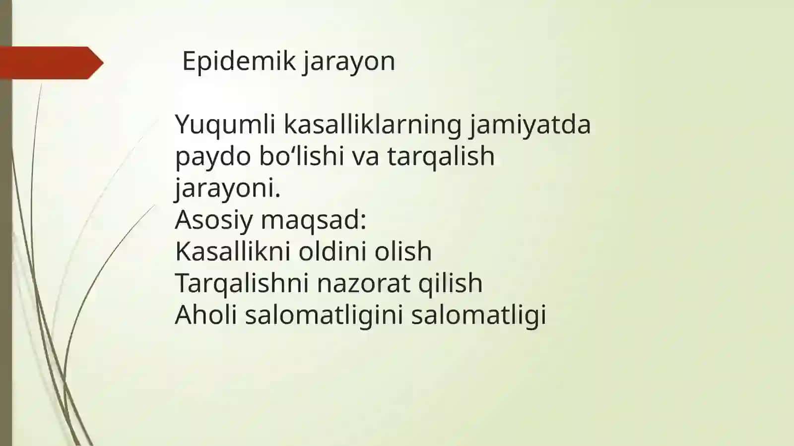 Epidemiyaga qarshi chora-tadbirlar tizimi va yuqumli kasalliklar kabineti faoliyati 3